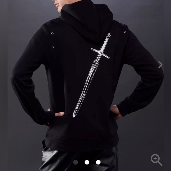Hot Topic Other - The Witcher Geralt Sword Hoodie, Black Men’s Size M by Hot Topic